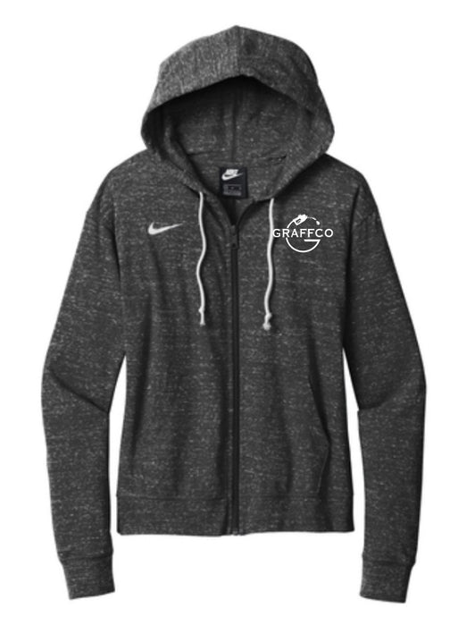 Graffco Nike Women's Gym Vintage Full-Zip Hoodie