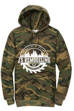 Load image into Gallery viewer, J&#39;s Remodeling Camo Hoodie